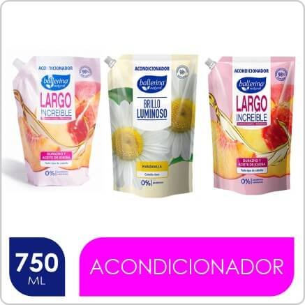 BALLERINA  ACONDICIONADOR DP 750ML VARIEDADES