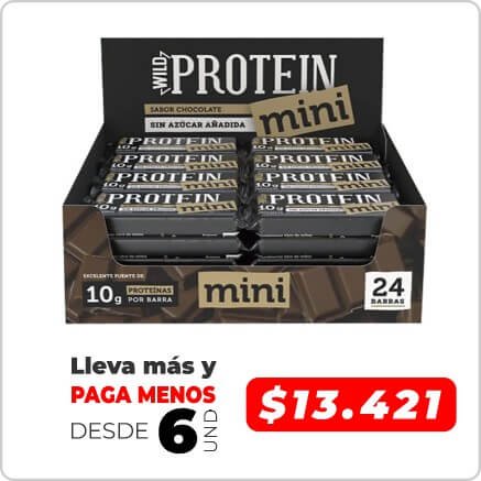 WILD PROTEIN MINI BAR CHOCOLATE 30g DISPLAY 24UN