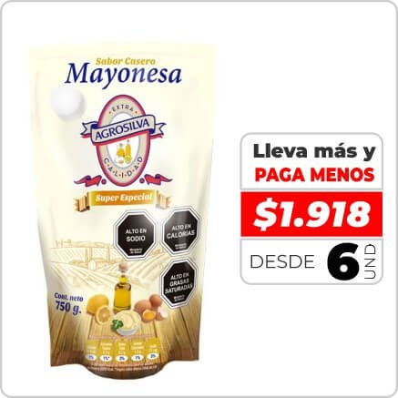 AGROSILVA MAYONESA JANO BCA DP 750 GR