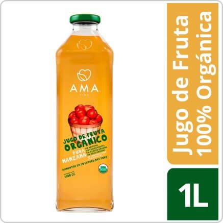 AMA   Jugo Manzana Organico 1000cc