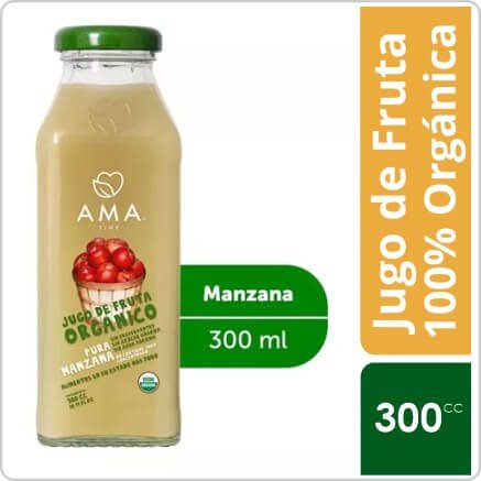 AMA   Jugo Manzana Orgánico 300cc