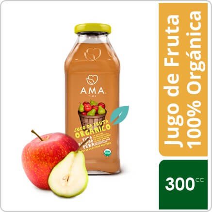 AMA   Jugo Manzana Pera Organico 300cc