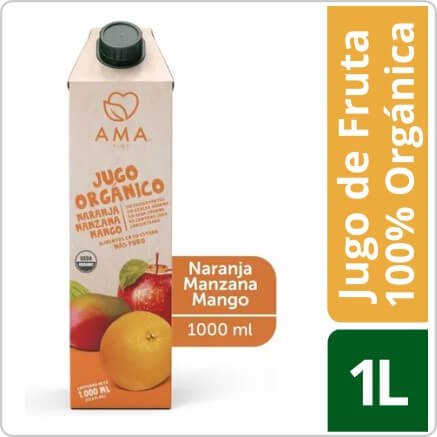 AMA   Naranja Manzana Mango Organico 1000cc