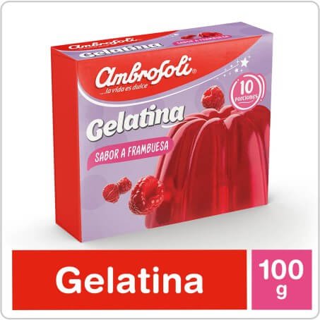 AMBROSOLI GELATINA FRAMBUESA  100GR