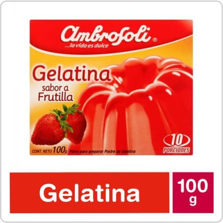 AMBROSOLI GELATINA FRUTILLA  100GR