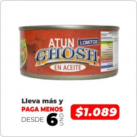 GHOSH ATÚN LOMITO EN ACEITE 170G