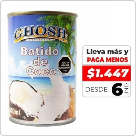 GHOSH LECHE DE COCO 400ML