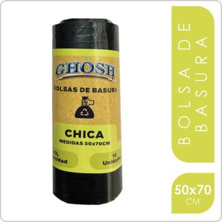 GHOSH BOLSA DE BASURA 50X70CM 10 DP 19 MIC