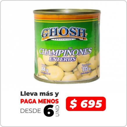 GHOSH CHAMPINONES ENTEROS 184G