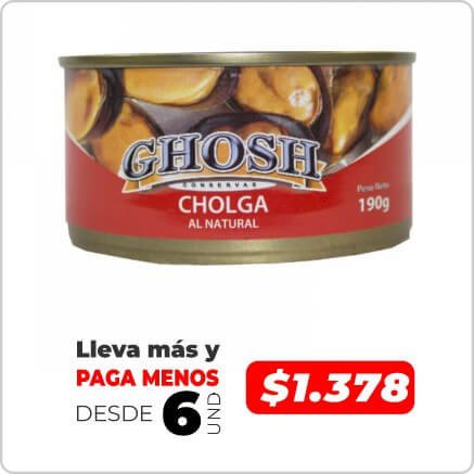 GHOSH CHOLGA NATURAL 190G