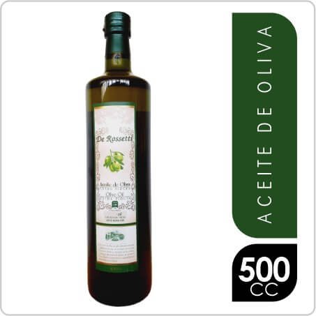 DE ROSSETTI ACEITE DE OLIVA EXTRA VIRGEN 500CC