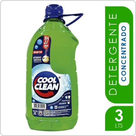 COOL CLEAN DETERGENTE CONCENTRADO ECONOMICO GREEN 3 LTS