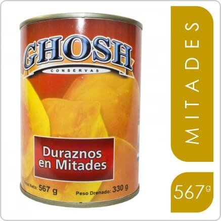 GHOSH DURAZNOS EN MITADES 567G