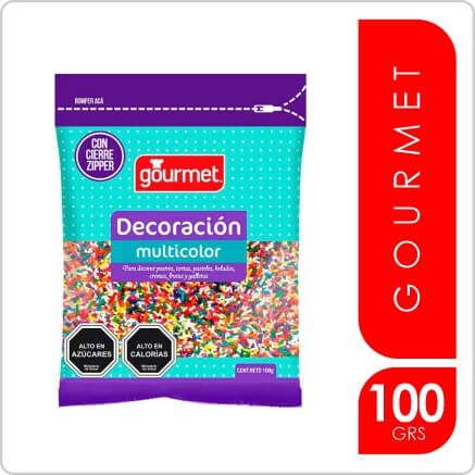 GOURMET DECORACION MULTICOLOR  100gr.