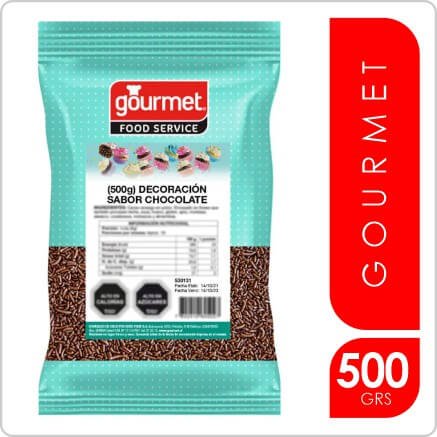 GOURMET DECORACION SABOR CHOCOLATE 500G