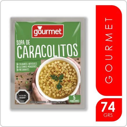 GOURMET SOPA CARACOLITOS 74gr.