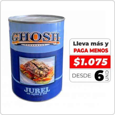 GHOSH JUREL EN AGUA Y SAL 425G