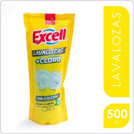 EXCELL LAVALOZAS CON CLORO DOYPACK 500CC