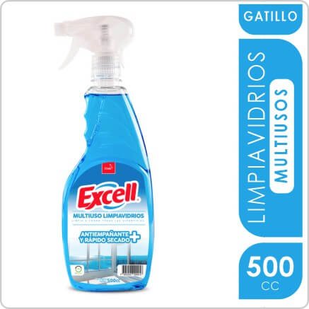 EXCELL LIMPIADOR LIMPIAVIDRIO   MULTIUSO GATILLO 500CC