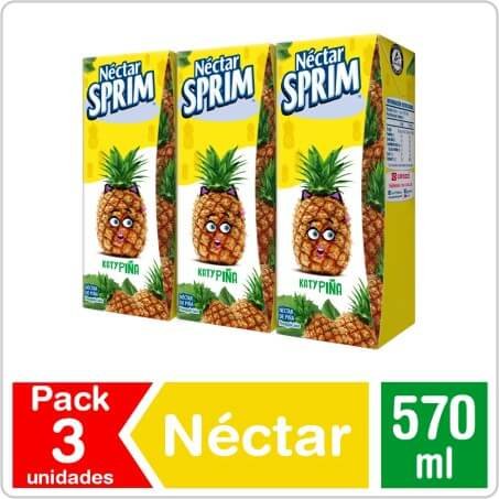 NECTAR SPRIM PIÑA PACK 3 UN X 190ML