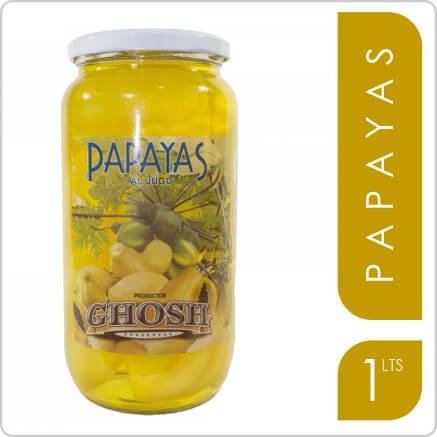 GHOSH PAPAYAS AL JUGO 1LT