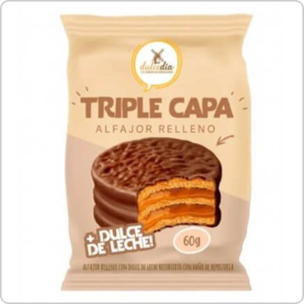 TB DULCEDIA ALFAJOR TRIPLE NEGRO 60 GR DP 24UN