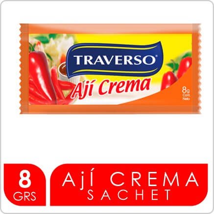 TRAVERSO AJI CREMA SACHET 8GR  300 UN