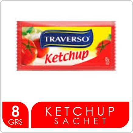 TRAVERSO KETCHUP SACHET 8GR 300 UN