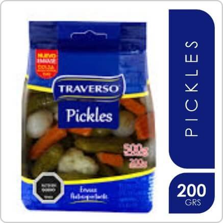 TRAVERSO PICKLES 200GR BOTTOMBAG