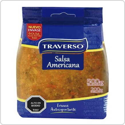 TRAVERSO SALSA AMERICANA 200GR BOTTOMBAG