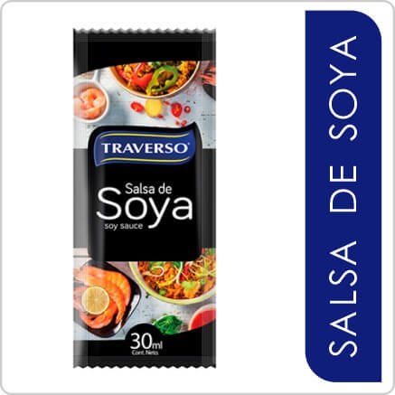 TRAVERSO SALSA SOYA SACHET 8ML 250 UN