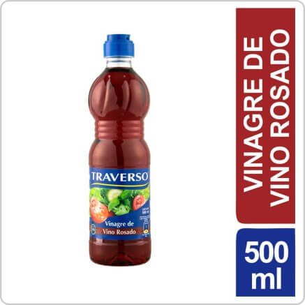 TRAVERSO VINAGRE ROSADO 500ML PET