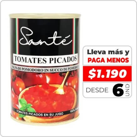 GHOSH TOMATES PICADOS SANTE 400G