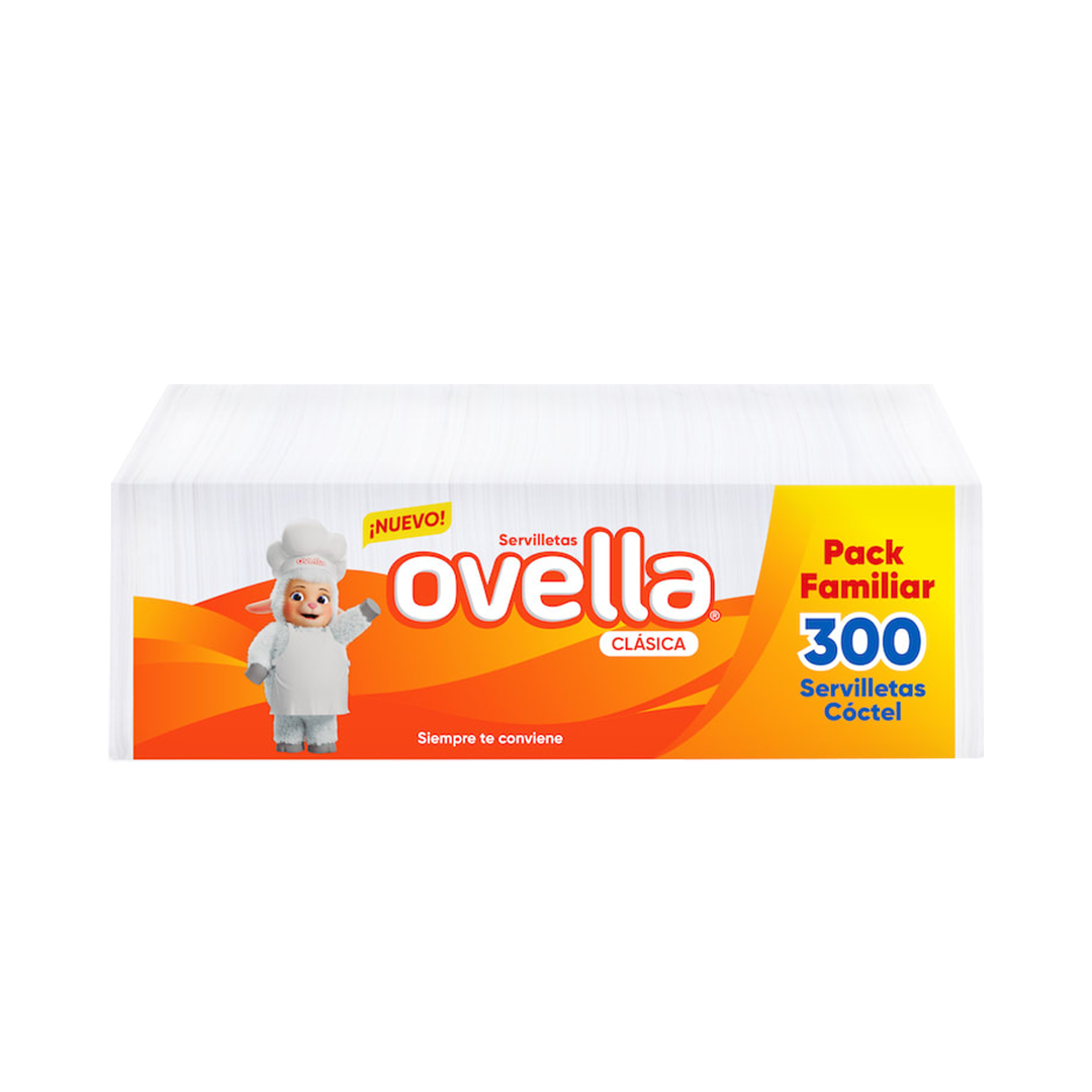 SERVILLETA HOJA SIMPLE OVELLA 300UND