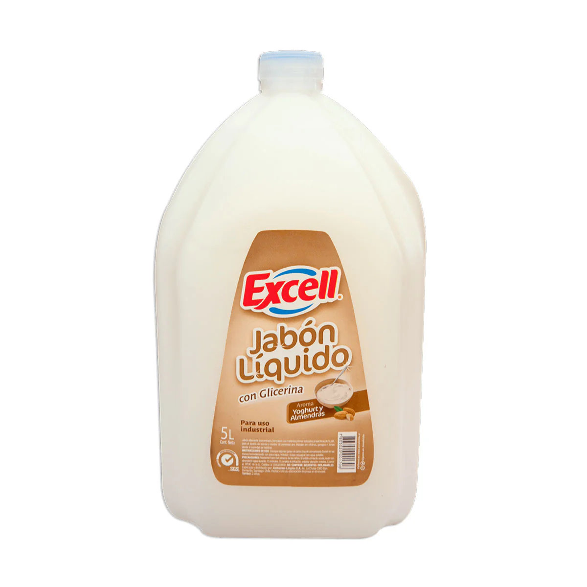 EXCELL JABON LIQUIDO YOGHURT Y ALMENDRAS 5 LT