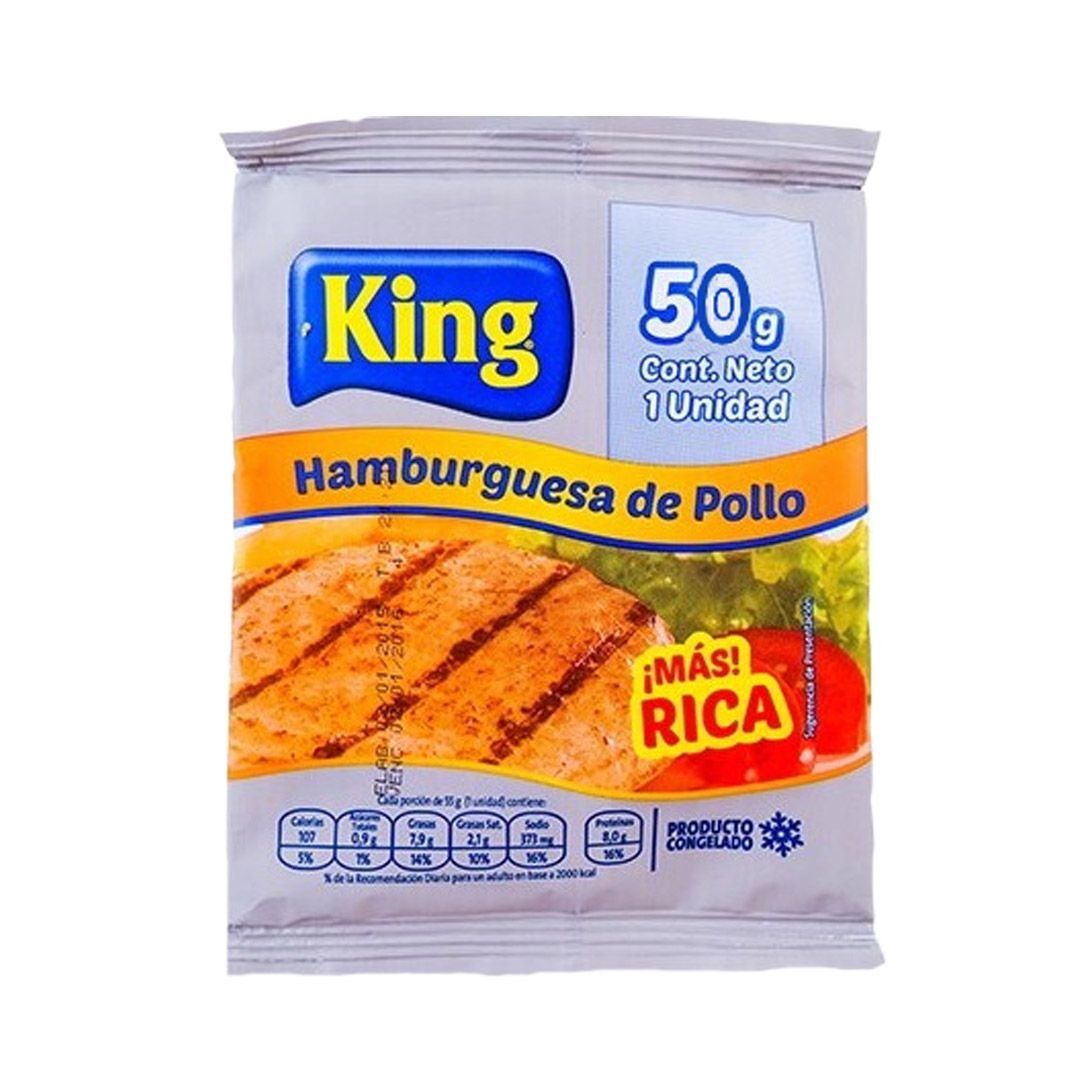 HAMBURGUESA POLLO 50G KING