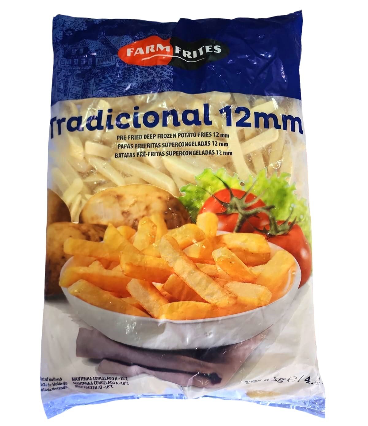 CONGELADO PAPAS FRITAS FARM FRITES 12 MM BOL 2 KG