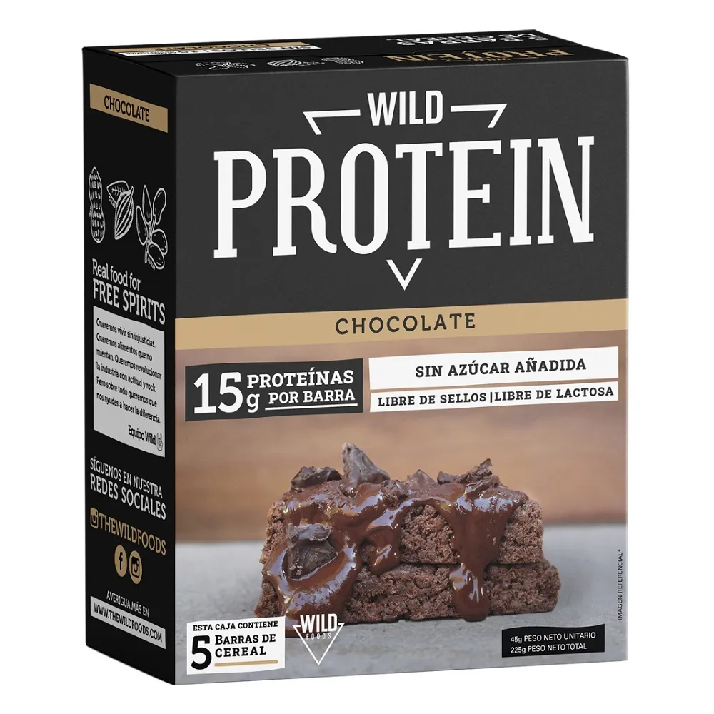 WILD PROTEIN CHOCOLATE DISPLAY 5 UN