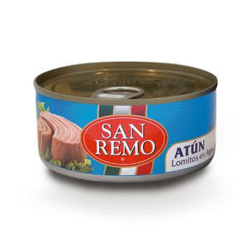 SAN REMO ATÚN LOMITO EN AGUA 140GR/91GR